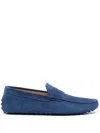 Tod's Gommino Driving Leather Loafers In Blue