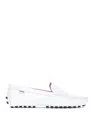 Tod's Gommino Embossed Slip-on Loafers In Blanco