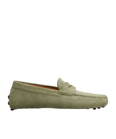 Tod's Gommino Driving Shoes In Green