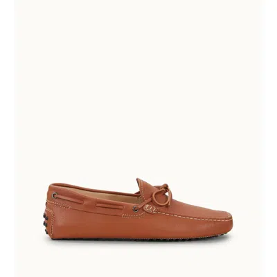 Tod's Gommino Driving Shoes In Leather In Brown