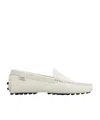 Tod's Gommino Embossed Slip-on Loafers In White