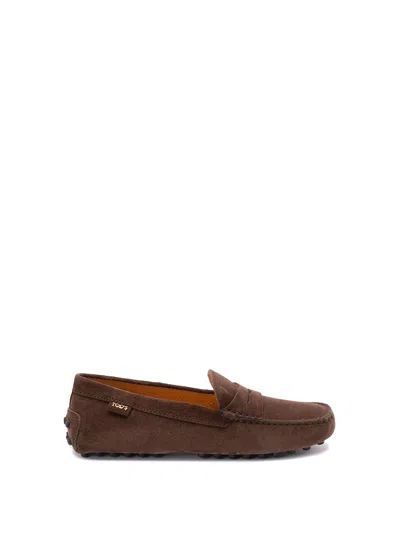 Tod's `gommino` Driving Shoes In Suede