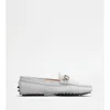 Tod's Gommino Driving Shoes In Suede In Gray