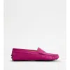 Tod's Gommino Suede Loafers In Pink
