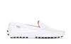 Tod's Gommino Embossed Slip-on Loafers In White
