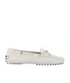 Tod's Woman Loafers Off White Size 7.5 Soft Leather In White