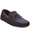 Tod's Tods Gommino Leather Driving Shoe In Blue