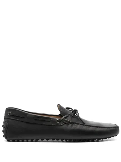 Tod's Gommino Driving Shoes In Leather In Black