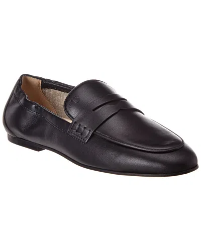 Tod's Tods Gommino Leather Loafer In Black