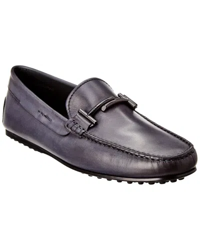 Tod's Tods Gommino Leather Loafer In Blue