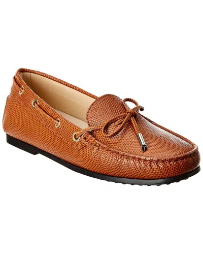 Tod's Tods Gommino Leather Loafer In Brown