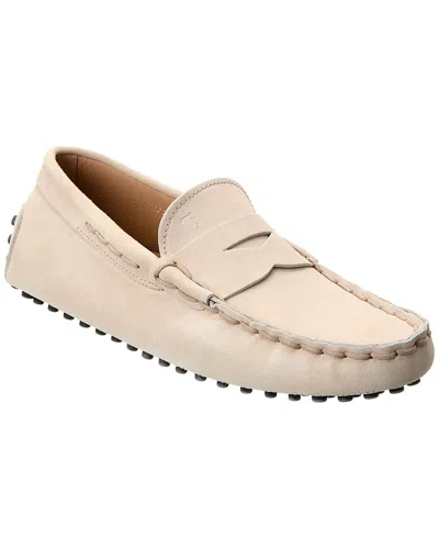 Tod's Tods Gommino Leather Loafer In Neutral
