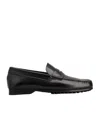 Tod's Tod Penny Leather Loafers In Black