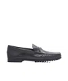 Tod's Gommino Leather Loafers In Black