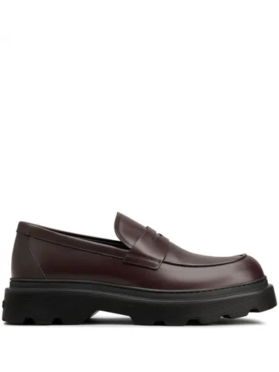 Tod's Gommino Leather Loafers In Brown