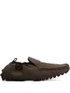 Tod's Gommino Mocassino Glove In Nabuk In Burgundy
