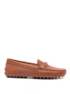 Tod's Gommino T-logo Plaque Loafers In Marrón