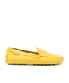Tod's Gommino Leather Loafers In Yellow