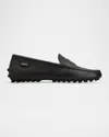 Tod's Gommino Leather Penny Driving Shoes In Black