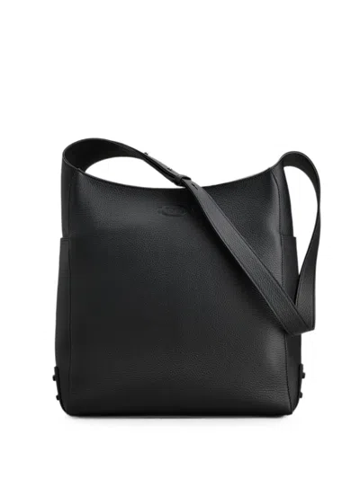 Tod's Gommino Leather Shoulder Bag In Black