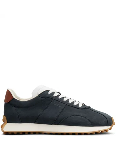 Tod's Navy Blue Lace Up Sneakers