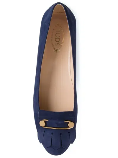 Tod's 'gommino' Loafers In Blue