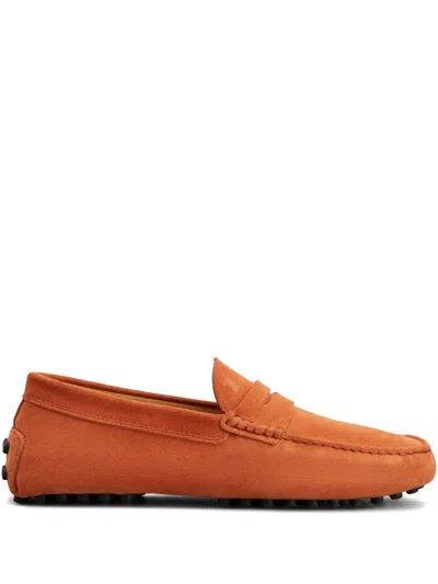 Tod's Gommino Loafers In Orange