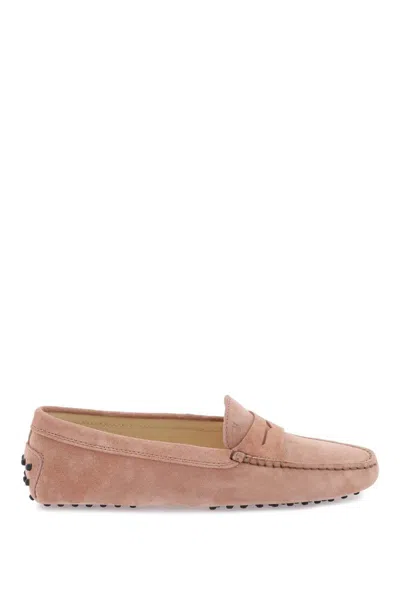 Tod's Gommino Loafers In Rosa