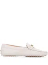 Tod's Leather Loafers In White
