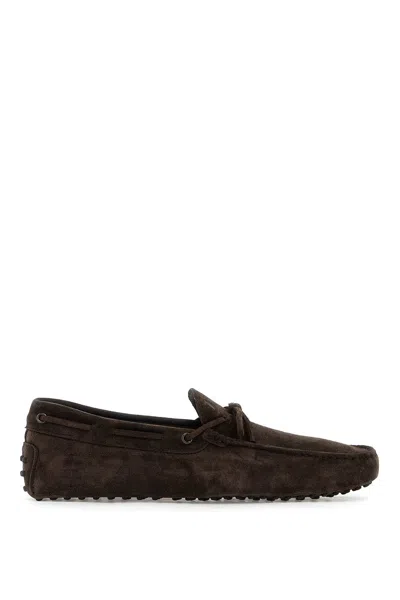 Tod's Gommino Loafers With Laces In Brown