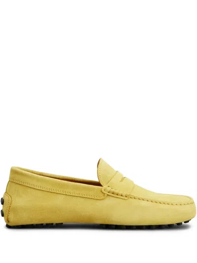 Tod's Gommino Loafers In Yellow