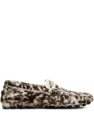 Tod's Gommino Macro 52k Loafers In White