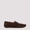 Tod's Man Loafers Dark Brown Size 6 Leather In Testa Moro