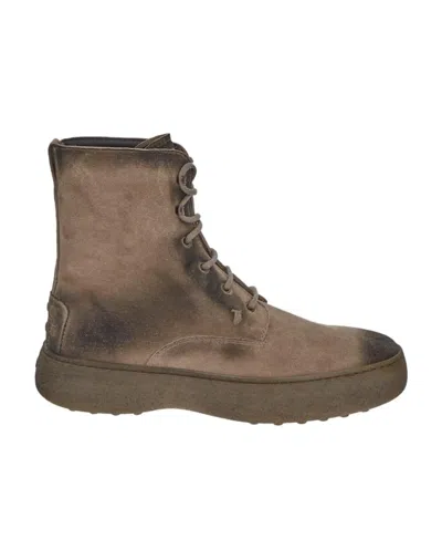 TOD'S TOD'S W. G. LACE-UP ANKLE BOOTS