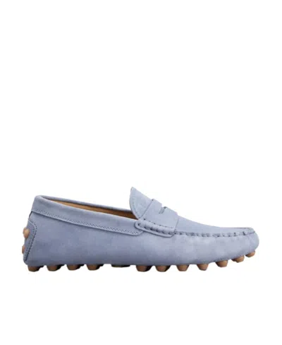 Tod's Gommino Suede Driving Loafers In Blue