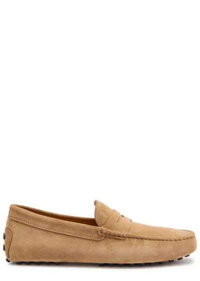 Tod's Tods Gommino Suede Loafers In Nude