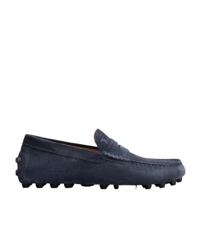 Tod's Gommino Suede Loafers In Black