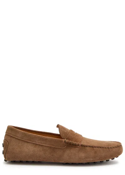 Tod's Tods Gommino Suede Loafers In Brown