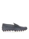 Tod's Flat Shoes In Dark Grey