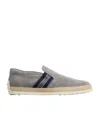 Tod's Gommino Suede Loafers In Gray