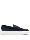 Tod's Gommino Suede Penny Loafers In Blue