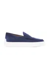 Tod's Gommino Suede Penny Loafers In White