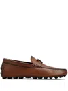 Tod's Gommino T Timeless Leather Loafers In Brown