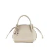 Tod's Grained Leather Small Shopping Bag In Gray