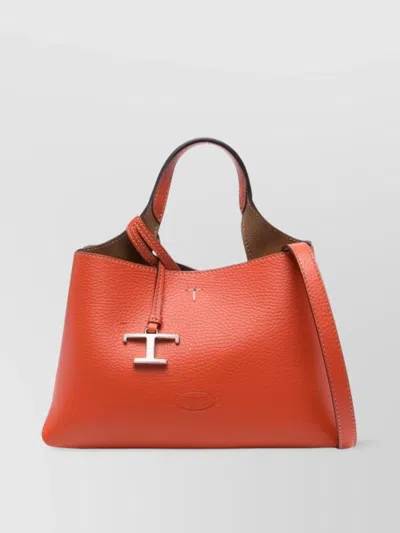 Tod's Grained Texture Micro Leather Tote Bag