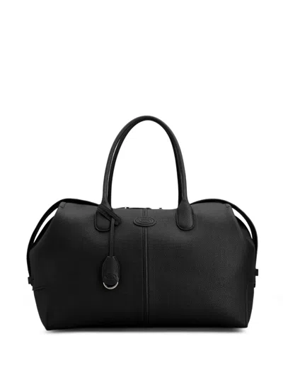 Tod's Grained-leather Duffle Bag In Pink