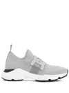 Tod's Breathable Grey Sneakers With Supportive Rubber Sole In Gray