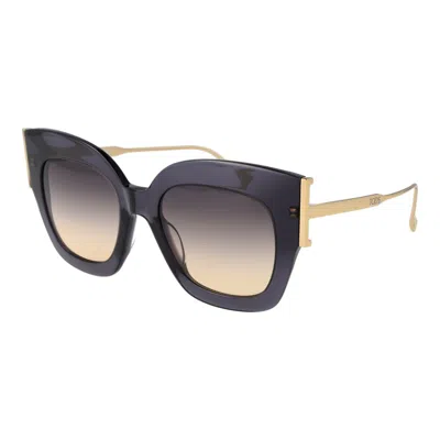 Tod's Gray Women Sunglasses In Gold