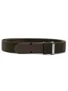 Tod's Greca Textured Belt In Brown
