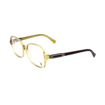 Tod's Green Acetate Frames In Gold